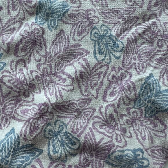 Tea Collection Purple Floral 2-Piece Pajamas - Girls Size 7 - Picture 2 of 4